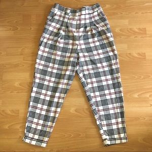 ASOS check design tapered pants